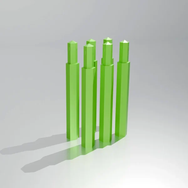 8 Pack 120mm extenders 02 Hexo Starter Pack 75 piece - 65cm height.